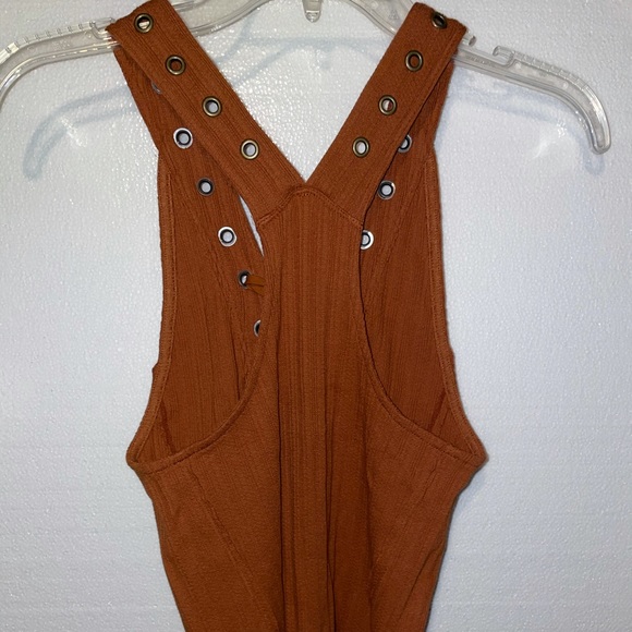 FREE PEOPLE- Ribbed Tank- Tie Front - Picture 4 of 6